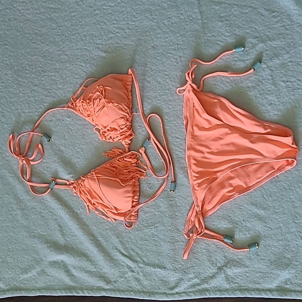 H&M swimming bikini/ size 6 & 8/ color orange
